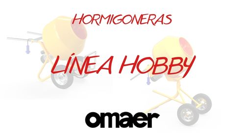 Hormigoneras Linea Hobby y Hormigoneras en caja