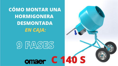 VIDEO Montaje hormigonera Omaer en caja: C 140 S