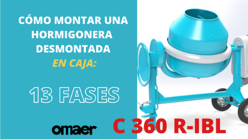 VIDEO Montaje hormigonera Omaer en caja: C 360 IBL